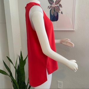 Dalia Red Sleeveless Tunic